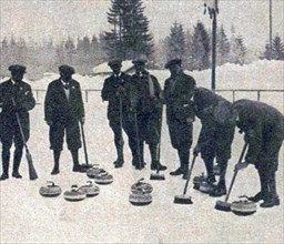 192 L'équipe de Grande-Bretagne, championne olympique de curling en 1924 à Chamonix