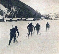 193 La patrouille militaire française de ski alpin, troisième des JO de 1924 à Chamonix