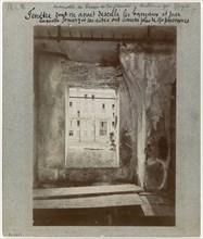 Bazaar fire of Charity, 15-17 rue Jean Goujon 8th arrondissement, Paris, May 4, 1897. bazaar fire of Charity - Paris. Window which had unsealed the bars and by which Somery and his aides have rescued ...