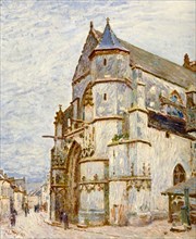 Alfred Sisley
Ecole anglaise
L'Eglise de Moret après la pluie
Huile sur toile (73 x 60,3