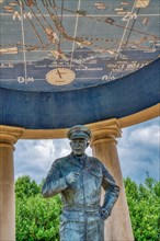 The Supreme Commander sculpture honoring General Dwight D. Eisenhower in the Richard S. Reynolds Sr. Garden at The National D-Day Memorial in Bedford,