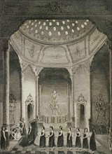 Ottoman Empire. Turkey. Constantinople (today Istanbul). The Sultan's bath. Engraving by Lemaitre, Lalaisse and Arnout. Historia de Turquia by Joseph