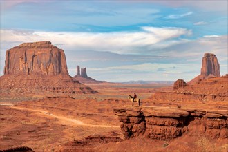 A view of the Monument Valley from John Ford point in Utah, The USA