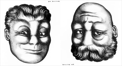 Rex Whistler - The “Reversible Faces” of Rex Whistler - Hair and Bald Bearded