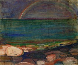 Edvard Munch
Ecole norvégienne
The Rainbow
1898
Huile sur carton (65,5 x 78 cm)
Oslo, musée