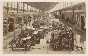Interior of the Galerie des Machines at the World Exhibition in Paris in 1889, anonymous, 1889
