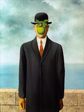 "The Son of Man is a 1964 painting by the Belgian surrealist painter René Magritte: A Classic Art Masterpiece"