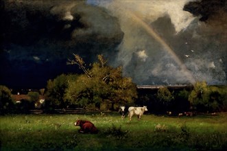 George Inness
Ecole américaine
The Rainbow
1878-1879
Huile sur toile (76 × 110