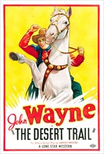 Vintage movie poster for the 1935 film The Desert Trail feat John Wayne