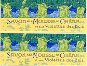 French soap packaging labels uncut circa 1895