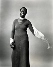 NINA SIMONE (1933-2003) Promotional photo of US singer and songwriter about 1968