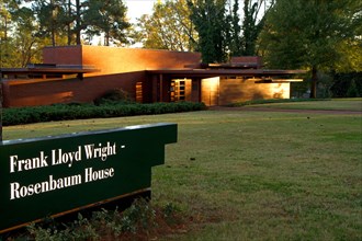 The Rosenbaum House designed by architect Frank Lloyd Wright is a public museum located in Florence, Alabama, USA.