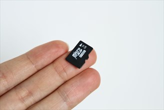 small tiny memory chip card "micro sd"