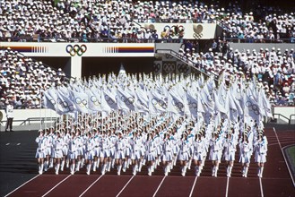 Opening Ceremonies at the1988 Olympic Summer Games, Seoul Korea.