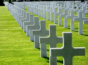 American cemetery near Omaha beach, Normandy, France.