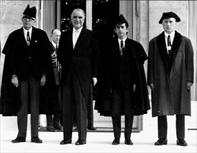 Georges Pompidou with General Council members