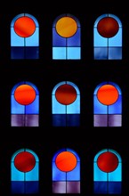 Stained Glass Window by Victor Vasarely St François Church Port Grimaud Var Côte d'Azur France