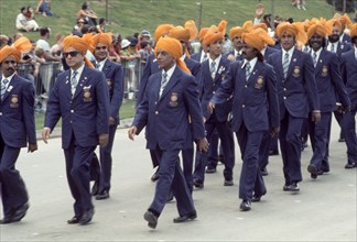 1976 Olympics in Montreal, Canada,  parade of athletes at Opening Ceremonies, team from India