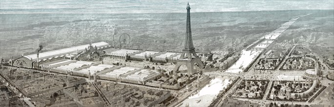 Exposition Universelle view, World Fair, 1900, Paris