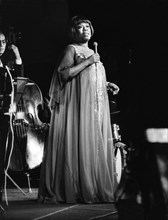 SARAH VAUGHAN  African-American jazz singer at stage