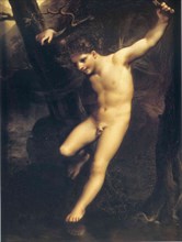 Pierre-Paul Prud'hon  - young zephyr balancing above water