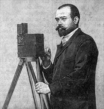 LOUIS LUMIERE (1864-1948) French  inventor with an early cinematograph