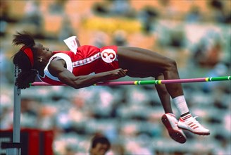 Jackie Joyner Kersee (USA) competing at the 1988 Olympoic Summer Games.