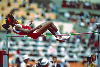 Jackie Joyner Kersee (USA) competing at the 1988 Olympoic Summer Games.