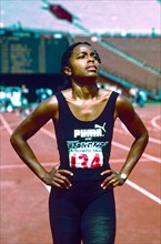 Evelyn Ashford (USA) competing at the 1984 US OLympic Team Trials