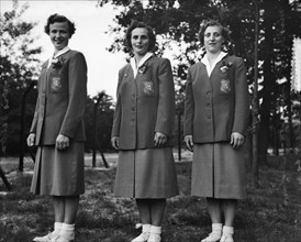 Olympic Gymnastics Teams Selbach-Cox-Ladra-Gerri Etching Date: July 6, 1952