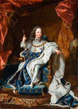 Louis XV of France (1710–1774), as a child, portrait painting after Hyacinthe Rigaud, circa 1716-1724