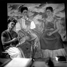 Frida Kahlo de Rivera (1907-1954), famous Mexican painter