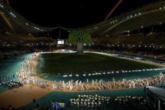 Athens, Greece  17SEP04: Opening Ceremony of the Athens 2004 Paralympic Games at Olympic Stadium.  ©Bob Daemmrich