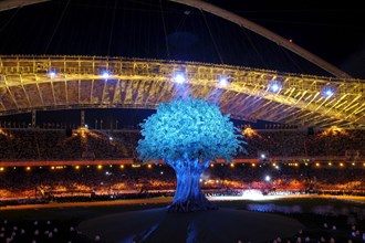 Athens, Greece  17SEP04: Opening Ceremony of the Athens 2004 Paralympic Games at Olympic Stadium.  ©Bob Daemmrich