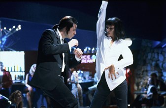 John Travolta, Uma Thurman, "Pulp Fiction" (1994) Miramax/ File Reference # 34082-321THA