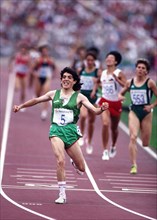 Hassiba Boulmerka (Algeria) wins the 1500m Gold MedalBarcelona Olympic Games 1992

Photo by Tony Henshaw

***Editorial Use only***