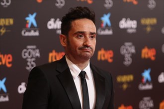 March 6, 2021: March 6, 2021 (MÃ¡laga), the director of Cinema Juan Antonio Bayona poses on the red carpet the Gala of the 35th edition of the Goya in the photocall of the Spanish Film Awards. Credit:...