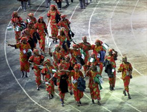 Sydney Olympic Games September 2000 The opening ceremony, the Nigeria women team