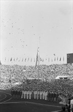 Olympic Games in Rome. Opening. Pigeons being released, 25 August 1960, pigeons, openings, The Netherlands, 20th century press agency photo, news to remember, documentary, historic photography 1945-19...