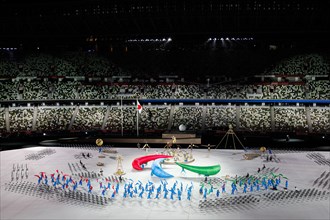 Tokyo, Japan. 2021 August 25th. Opening ceremony of the Paralympic Games Tokyo 2020 Credit: Marco Ciccolella/Alamy Live News