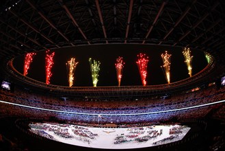 Tokyo, Japan. 2021 August 25th. Opening ceremony of the Paralympic Games Tokyo 2020 Credit: Marco Ciccolella/Alamy Live News