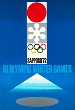 VINTAGE 1972 Winter Olympics Poster
XI Winter Games, Sapporo 72
Kono TAKASHI
1972