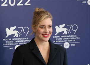Venice, Italy, 31st August, 2022, Greta Gerwig at the photocall for the film White Noise at the 79th Venice Film Festival in Italy. Credit: Doreen Kennedy/Alamy Live News