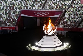 The Flame Cauldron during the Closing Ceremony of the Tokyo 2020 Olympic Games at Olympic Stadium on August 08, 2021 in Tokyo, Japan. Photo: Igor Kralj/PIXSELL