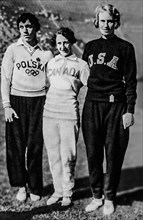 Participants in the 1932 Olympic Games, 100-meter dash, Winner Stella Walch, Poland, Silver Hilda Strike,Canada,  Bronze - Wilhelmina von Bremen, United States. Walsh died in a shooting incident in 19...