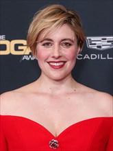 BEVERLY HILLS, LOS ANGELES, CALIFORNIA, USA - FEBRUARY 10: Greta Gerwig wearing Balmain arrives at the 76th Annual Directors Guild Of America (DGA) Awards held at The Beverly Hilton Hotel on February ...