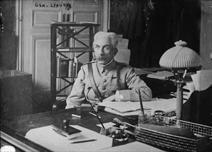 Gen. Lyautey, Photograph shows Louis hubert Gonzalve Lyautey (1854-1934), a French army general and Colonial administrator., between ca. 1915 and ca. 1920, Glass negatives, 1 negative: glass
