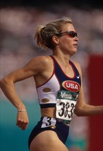 Suzy Favor Hamilton (USA) competing at the 1996 Olympic Summer Games