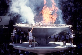 Olympic Flame at the 1988 Olympic Summer Games, Seoul Korea.