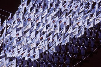 Opening Ceremonies at the1988 Olympic Summer Games, Seoul Korea.